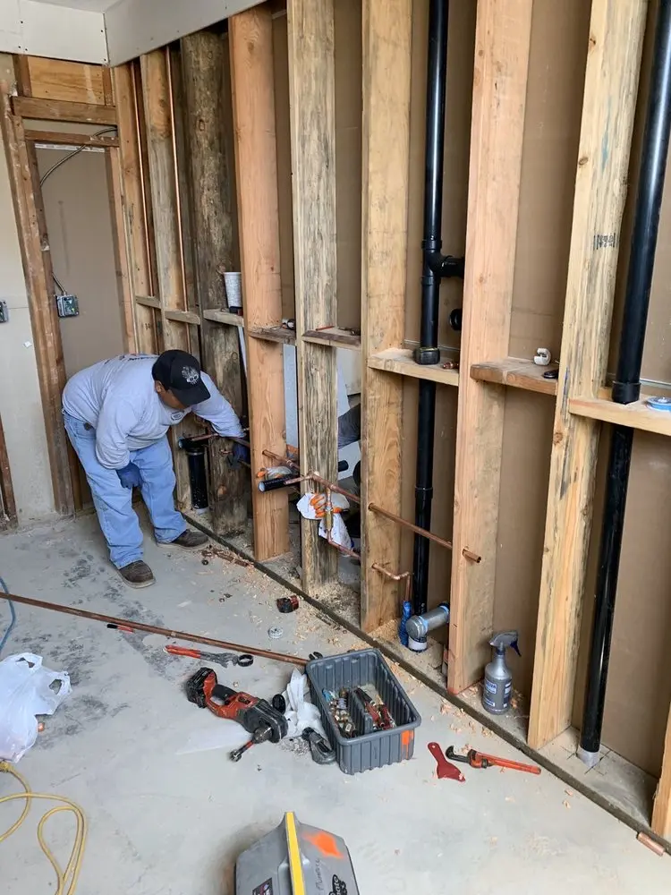 Commercial rough-in plumbing for Gas Line Repair in Valleyview Corner